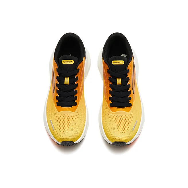 Anta LingFeng Cushioning Anti-Slip And Wear-Resistant Low-Top Running Shoes Black Yellow-2