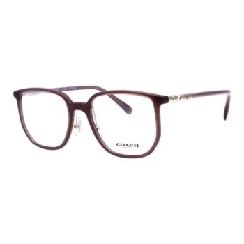 COACH Plate Frame Square Eyeglass Frames Unisex Dusty Pink