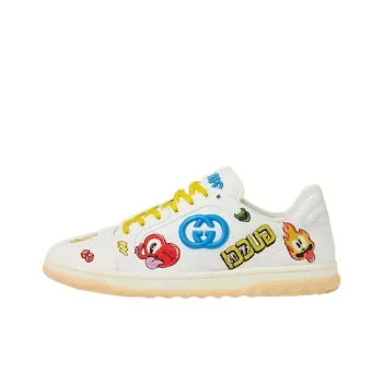 GUCCI MAC80 Low Top Skateboard Shoes Men's Yellow White