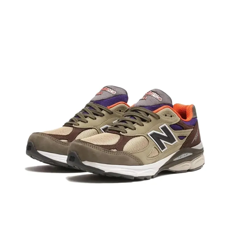 New Balance 990v3 MiUSA Teddy Santis Khaki Orange-1