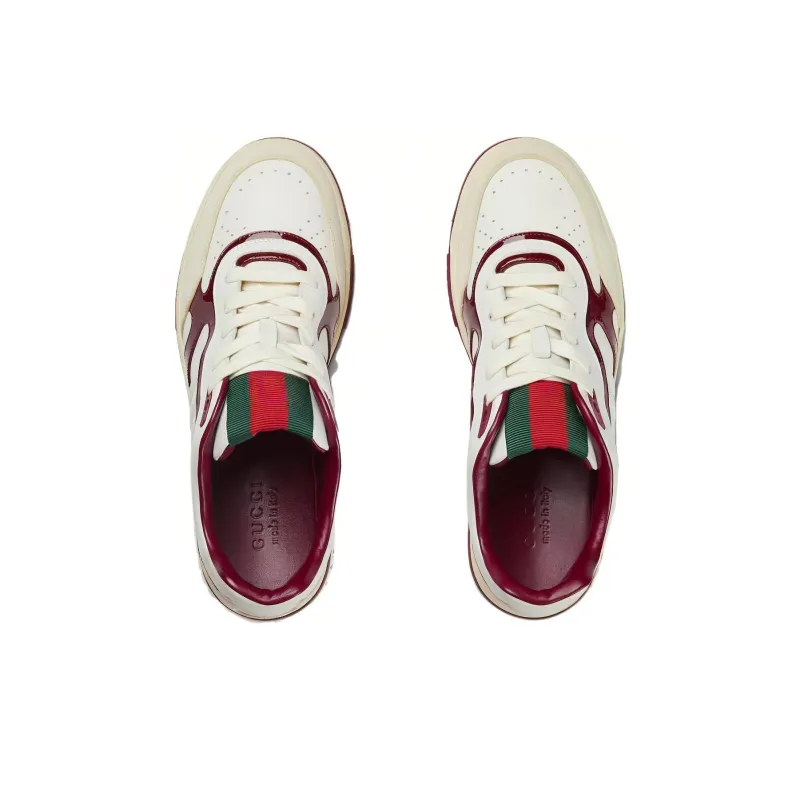 GUCCI Re Web Sneaker 'White Rosso Ancora'-3