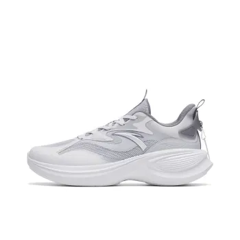 Anta Leaf 3.0 Cushioning Anti Slip And Wear Resistant Low Top Running Shoes Women's Gray White