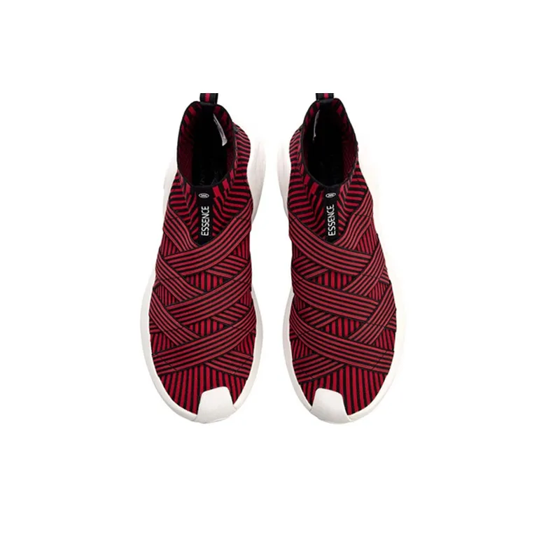 LiNing Essence High Top Vintage Basketball Shoes Men's Black Red-3
