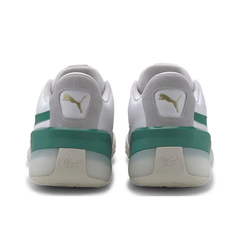 PUMA Clyde Hardwood White Green-1