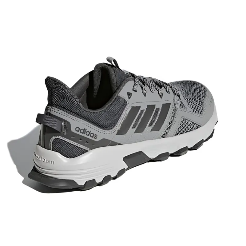 Adidas Rockadia Trail Anti-Slip And Wear-Resistant Breathable Low-Top Running Shoes Men's Gray-3
