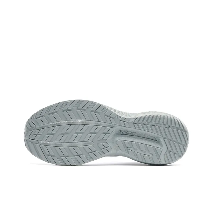 Saucony Triumph Cushioning Breathable Low Top Casual Running Shoes Unisex White Gray-4