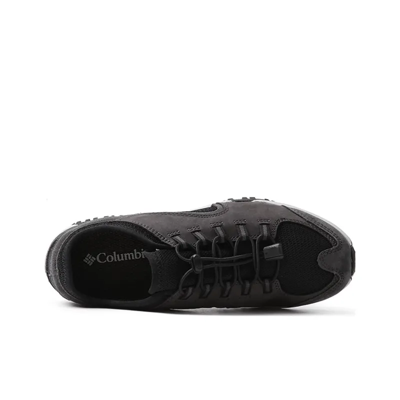 Columbia Cushioning Anti Slip Wear Resistant Breathability Low Top Outdoor Shoes Men's Black White-4