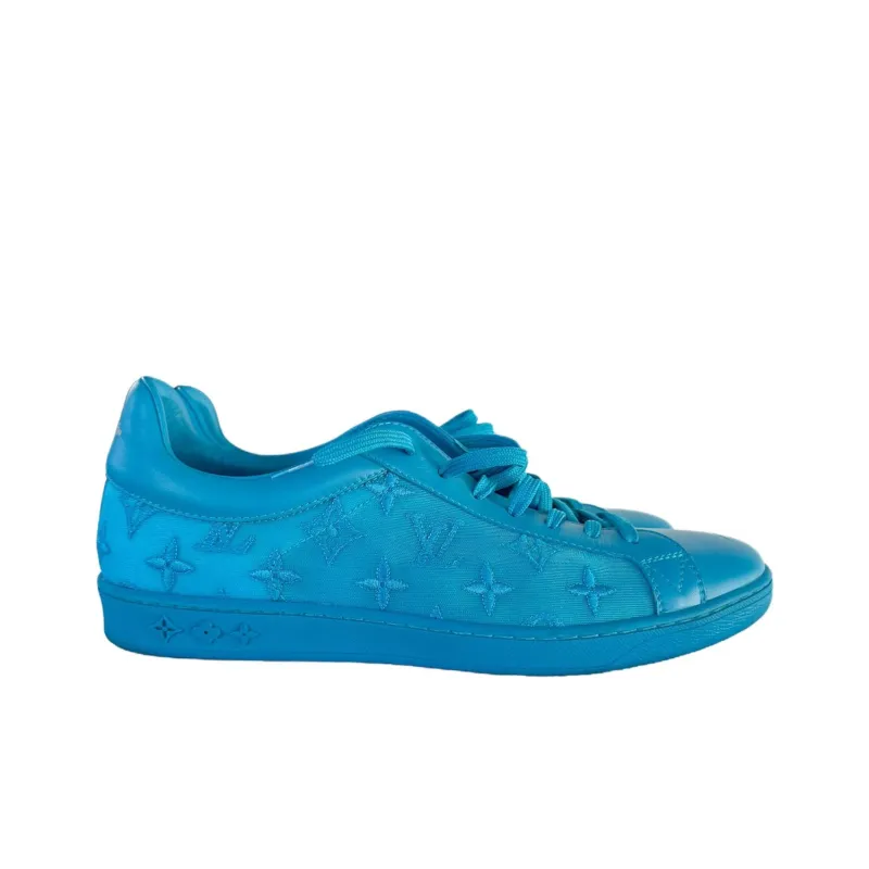 LOUIS VUITTON Luxembourg Sneakers 'Teal Logo Monogram'-2