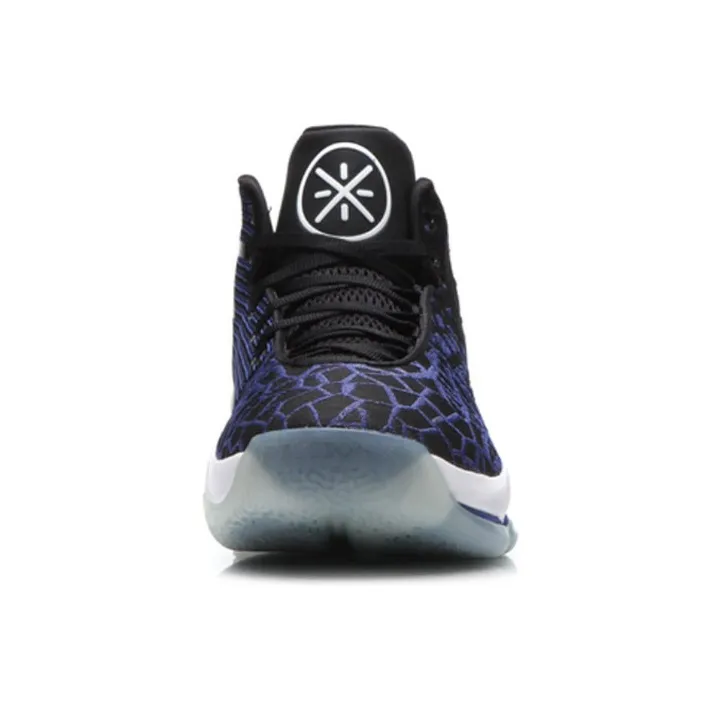 LiNing Wade Fission 3 Non-slip Lightweight Mid-Top Basketball Shoes Men's Dream Blue-4