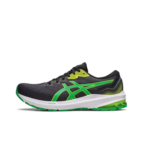 Asics GT-1000 11 Running Shoes Men Low-Top Black/Green