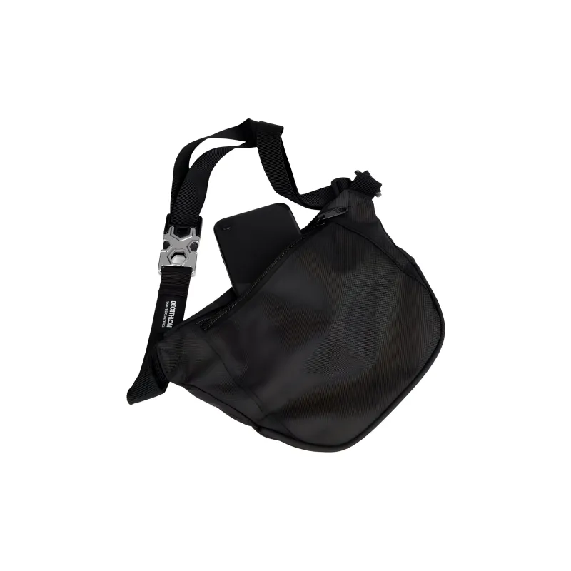 DECATHLON Polyester Sling Bag Regular Unisex Black-3