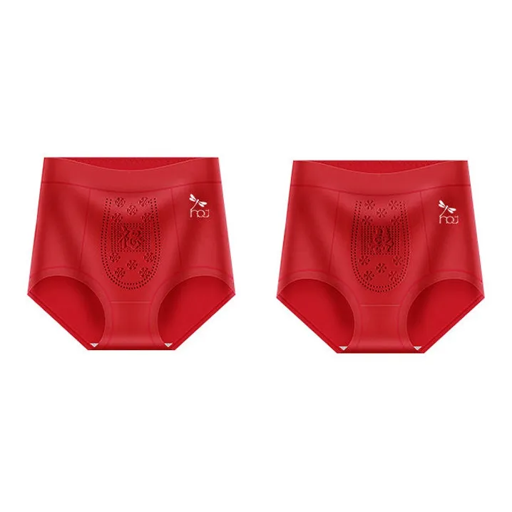 RED DRAGONFLY Cotton Panties Women's 2 Pack Gift Box Set-11