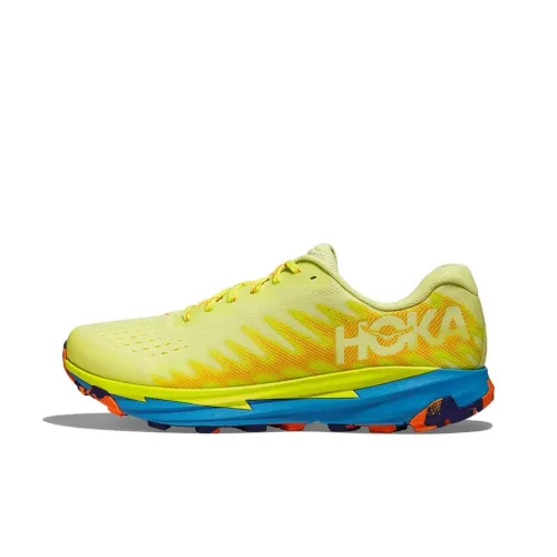 HOKA ONE ONE Torrent 3 Anti Slip Wear Resistant Low Top Running Shoes Men's Yellow