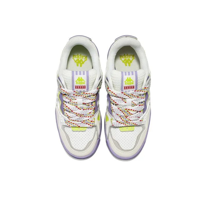 Kappa Wear Resistant Slip Resistant Skateboard Shoes Women's Light Gray-3