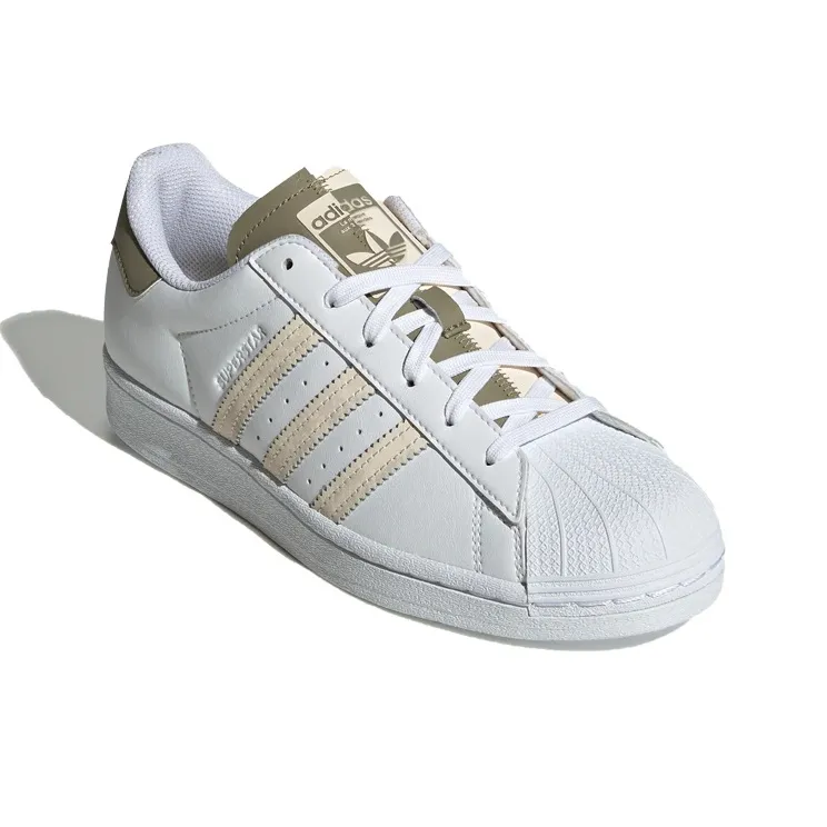Adidas Superstar 'White Olive Green' Women's-2