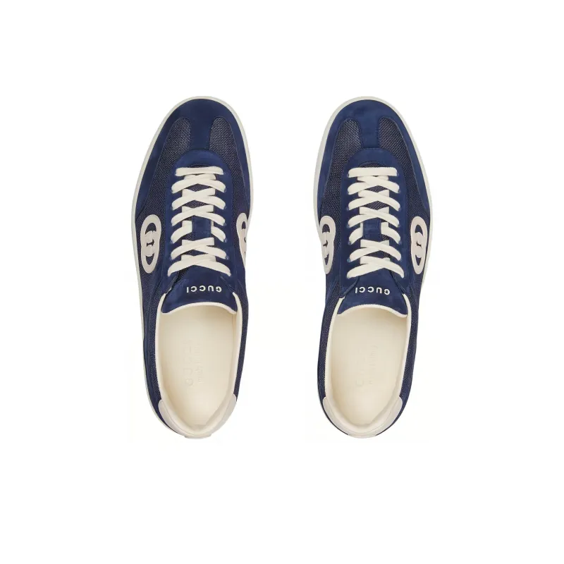 GUCCI G74 'Interlocking G Blue Suede'-3
