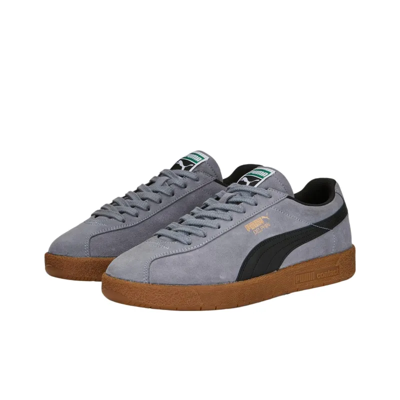 PUMA OSLO-CITY Delphin Anti-Slip Wear-Resistant Low-Top Skateboard Shoes Men's Black Gray Color-2