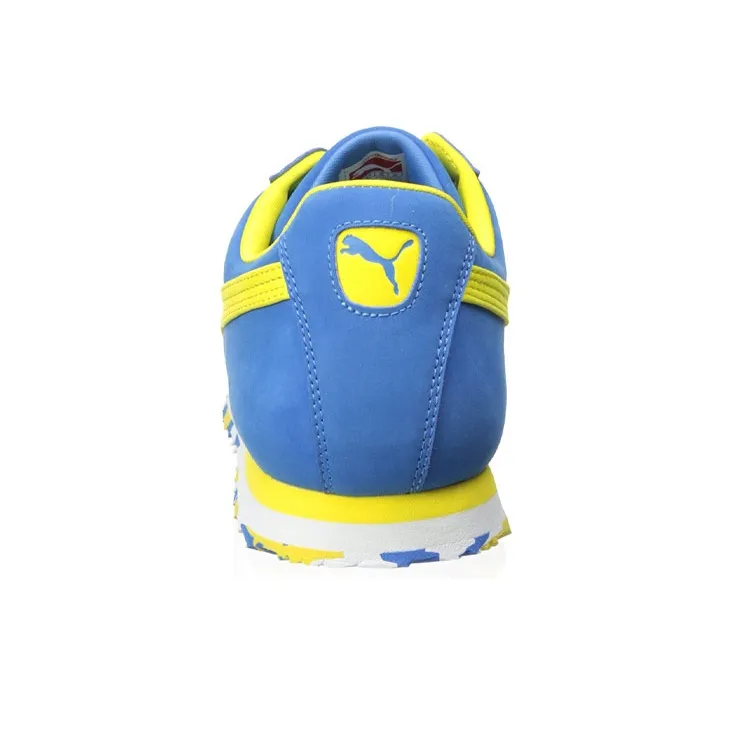 PUMA Roma Training Shoes Men Low-Top Blue/Yellow-3