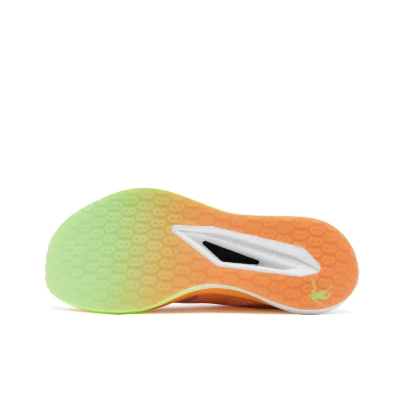 QIAODAN Strong Winds SE Anti Slip And Wear Resistant Breathable Low Top Marathon Running Shoes Men's Orange Green-2
