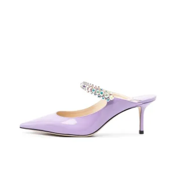 Jimmy Choo Bing 65mm Patent Leather Mules