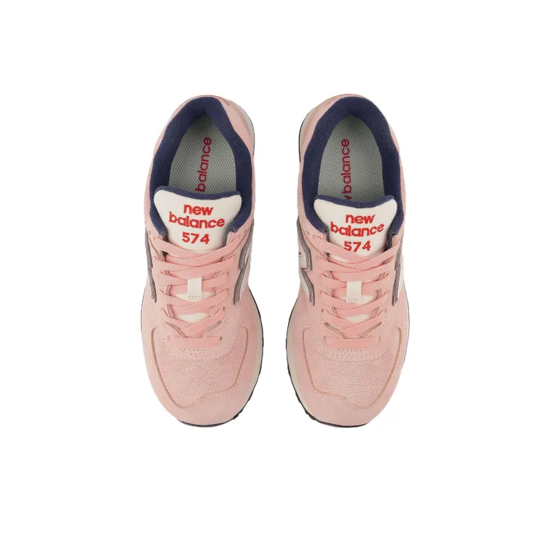New Balance 574 Pink Grey Women's-3