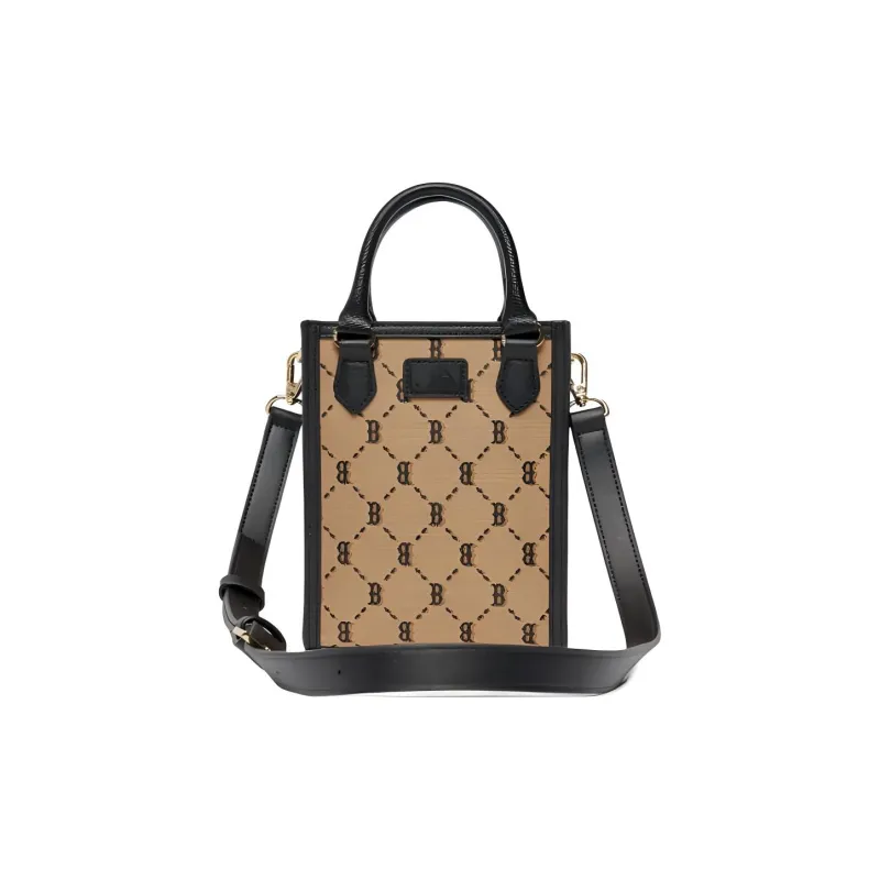 MLB Polyester Tote Bag, Shopping Bag, Handbag, Shoulder Bag, Crossbody Bag Mini Women's Khaki-3