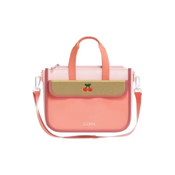 Germ Polyester Whimsical Preppy Tutoring Bag Handbag Regular Unisex Pink/Red/Blue