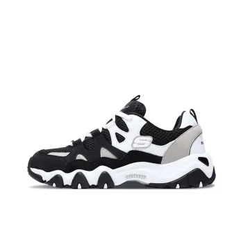 Skechers D Lites 2.0 Sneaker Black/White/Grey Women's