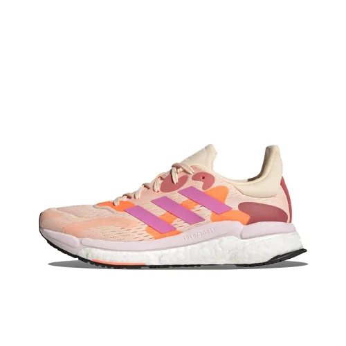 Adidas Solar Boost Series Running Shoes Women's Low-Top Pink/Purple/Orange