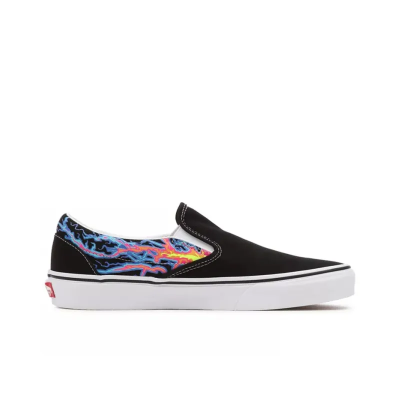 Vans Electric Flame Classic Slip On 'Black Red'-1