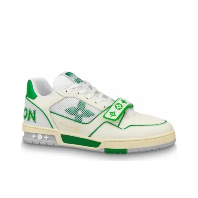 LOUIS VUITTON Lv Trainers 'Green Mesh'-1