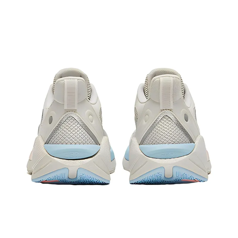 Anta C37 3.0 Anti Slip And Wear Resistant Breathable Low Top Running Shoes Gray Blue Pink-4