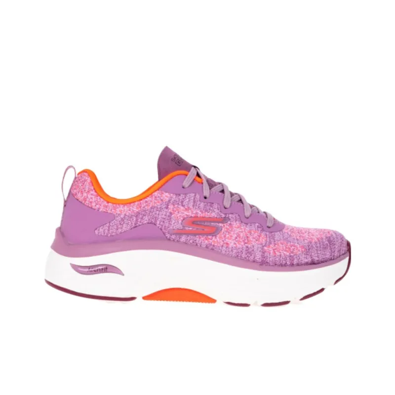 Skechers Max Cushioning Arch Fit Durable Breathable Low-Top Running Shoes Women's Pink Purple-1