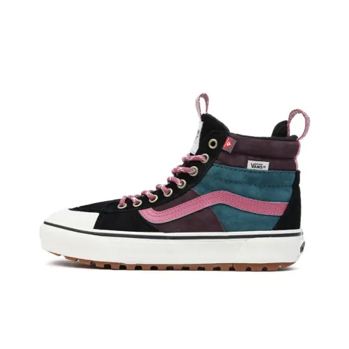 Vans SK8 Skateboard Shoes Unisex High-Top Black/Pink/White