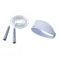 [Jump Rope Headwrap Sports Suit]Premium Gray+Light Blue