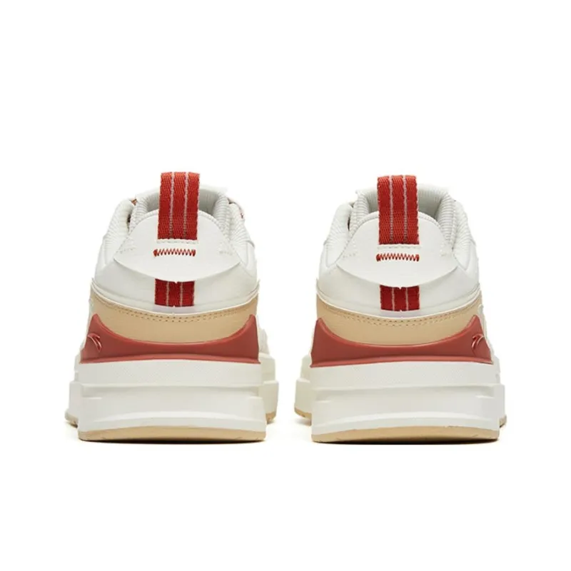 Anta Bump Slip Resistant, Abrasion Resistant, Breathable Low Top Skateboard Shoes Men's White Brown-3