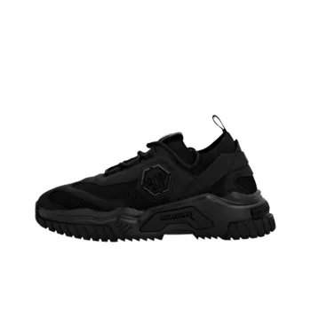 PHILIPP PLEIN Runner Hexagon Low Top Casual Shoes Men's Black