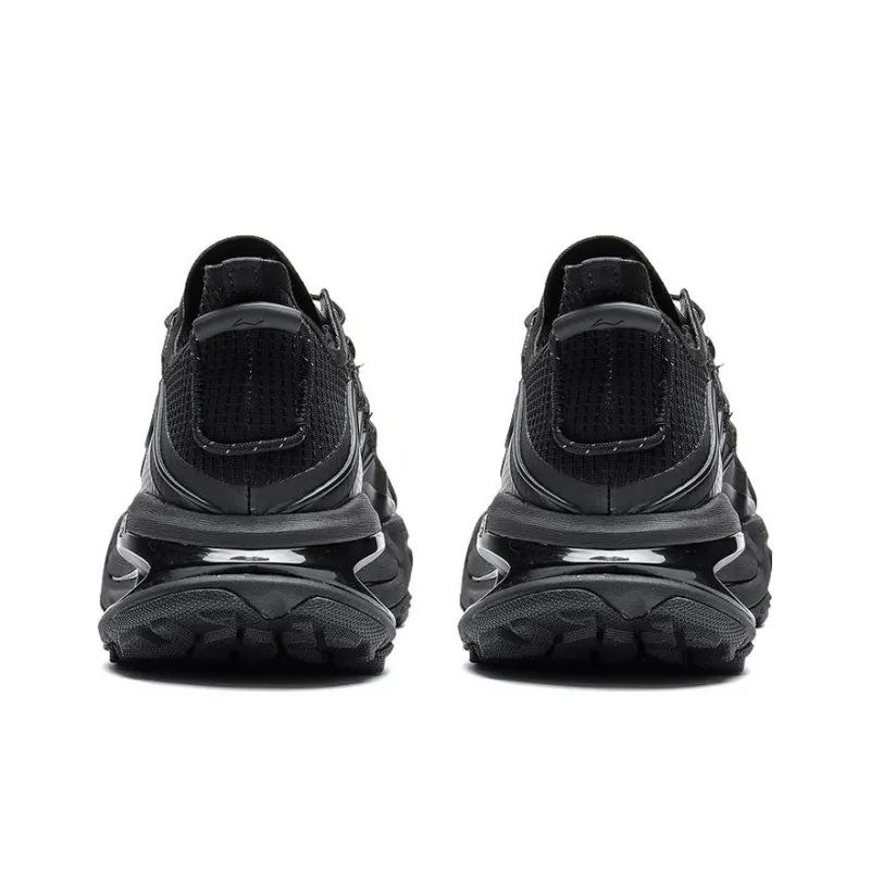 LiNing Yijie Durable Breathable Low Top Running Shoes Black-3
