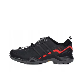 Adidas Terrex Swift R2 Breathable Low-Top Trekking Shoes Men's Black Red