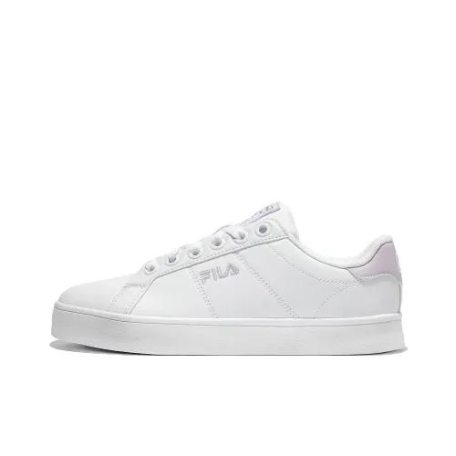 FILA Court Deluxe Skateboard Shoes Unisex Low-Top White/Pink