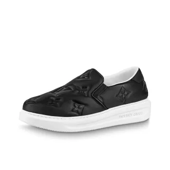 LOUIS VUITTON Beverly Hills Skateboard Shoes Men's Black