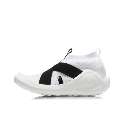 LiNing Essence Low-Top Vintage Basketball Shoes Women's White Black Summer