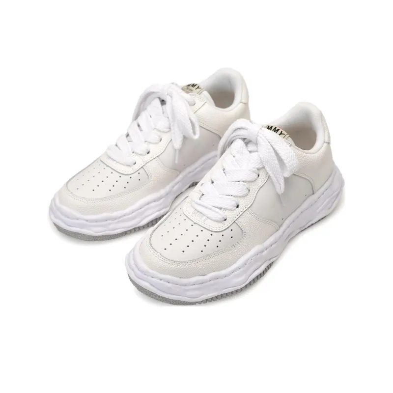 Maison MIHARA YASUHIRO Wayne Og Sole Embossed Leather Low Grey White-1