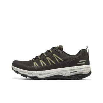 Skechers Go Run Trail Running Shoes Men Low Top Olive Green/White