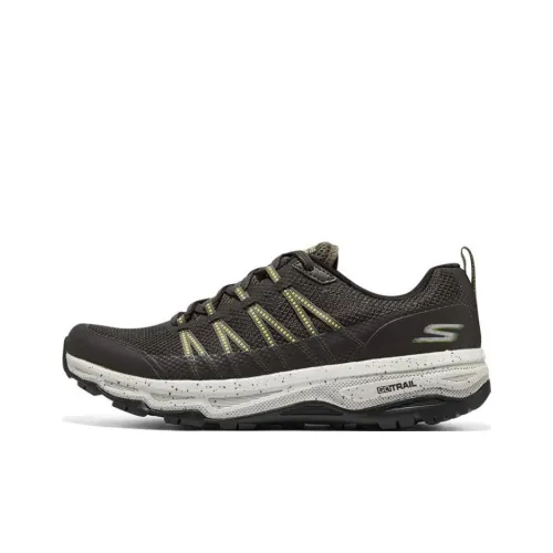 Skechers Go Run Trail Running Shoes Men Low-Top Olive Green/White