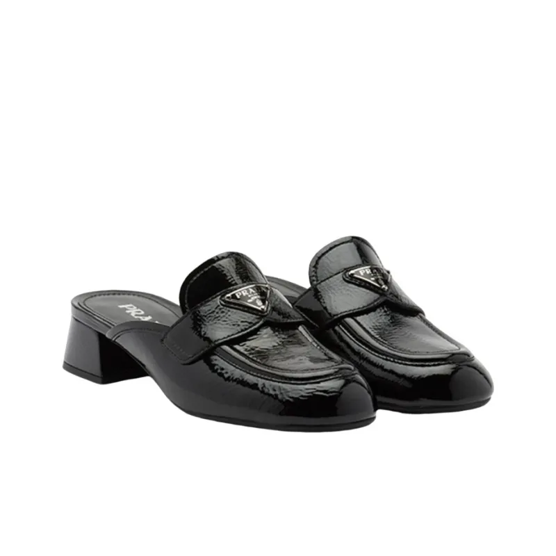 PRADA Mocassini Stylish Sandal Women's Black-1