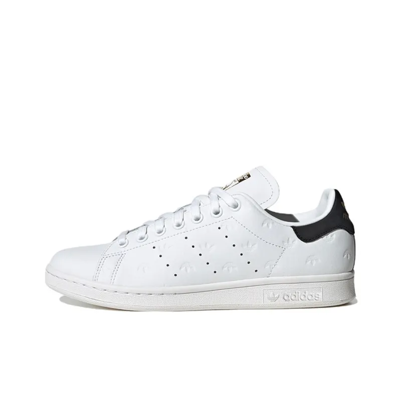 Adidas Stan Smith 'Allover Debossed Trefoils White Black' Women's-0