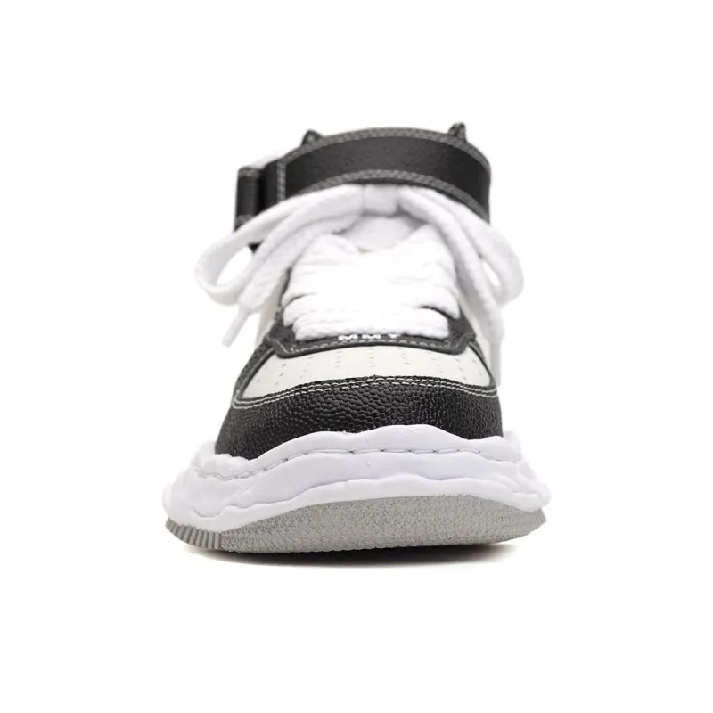Maison MIHARA YASUHIRO Logo embroidered Leather Sneakers-9