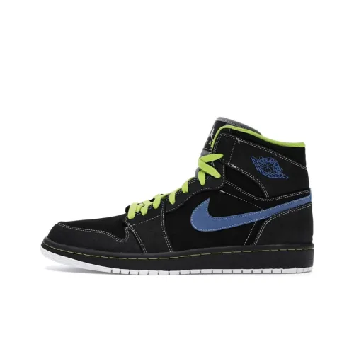 Jordan 1 Retro High Black Cyber Blue Sapphire