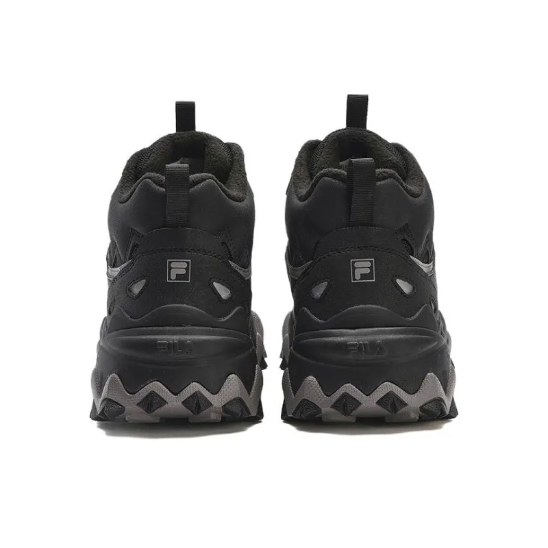 FILA Oakmont Mid Top Chunky Sneakers Men's Black Sky Gray-3